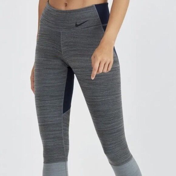 Nike Legendary Mid Rise Training Compression Tights Size M - Picture 3 of 11